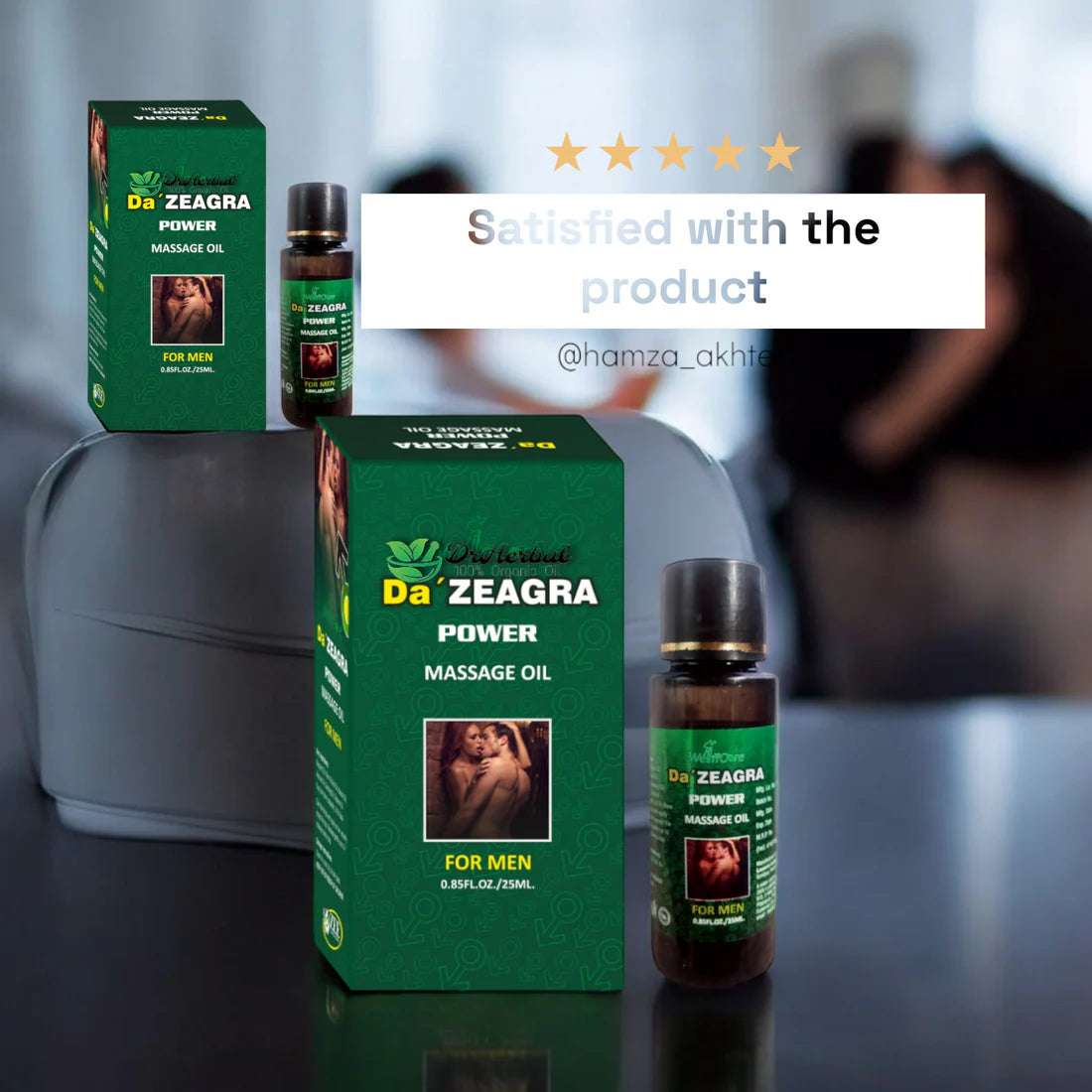 Da zeagera power massage oil for men
